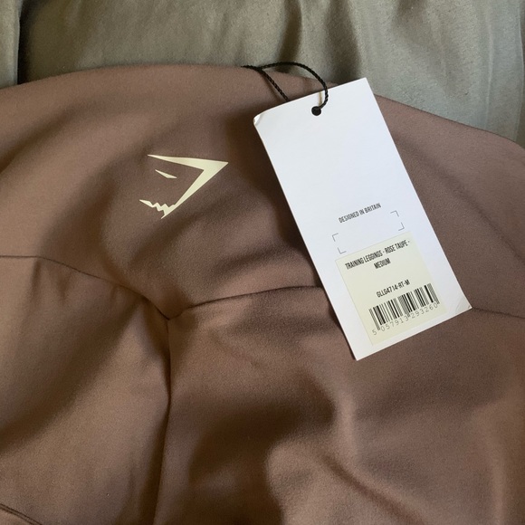 Taupe Gymshark Training Leggings Medium - Picture 5 of 5